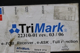 USED RV/MOTORHOME TRI MARK KEYLESS ENTRY RECEIVER 22310-01 FOR SALE