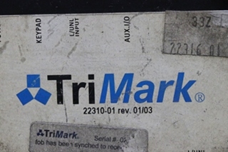 USED 22310-01 TRI MARK KEYLESS ENTRY RECEIVER RV PARTS FOR SALE