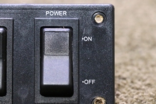 USED CAREFREE OF COLORADO DOUBLE SWITCH PANEL RV PARTS FOR SALE