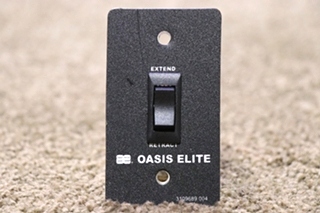 USED RV/MOTORHOME OASIS ELITE EXTEND / RETRACT SWITCH PANEL 3109689.004 FOR SALE