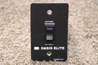 USED RV/MOTORHOME OASIS ELITE EXTEND / RETRACT SWITCH PANEL 3109689.004 FOR SALE