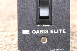 USED RV/MOTORHOME OASIS ELITE EXTEND / RETRACT SWITCH PANEL 3109689.004 FOR SALE