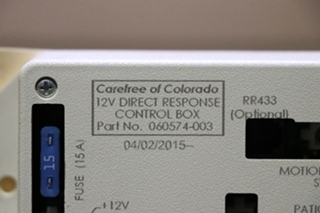 USED 060574-003 CAREFREE 12V DIRECT RESPONSE CONTROL BOX