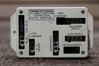 USED CAREFREE 12V DIRECT RESPONSE CONTROL BOX 060574-001