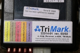USED TRI MARK 22314-01 KEYLESS ENTRY RECEIVER MODULE
