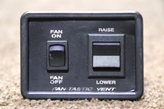 USED FAN-TASTIC VENT DOUBLE SWITCH PANEL