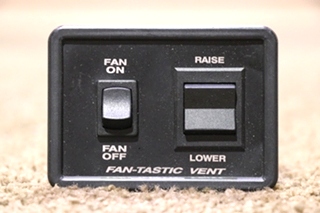 USED BLACK FAN-TASTIC VENT SWITCH PANEL
